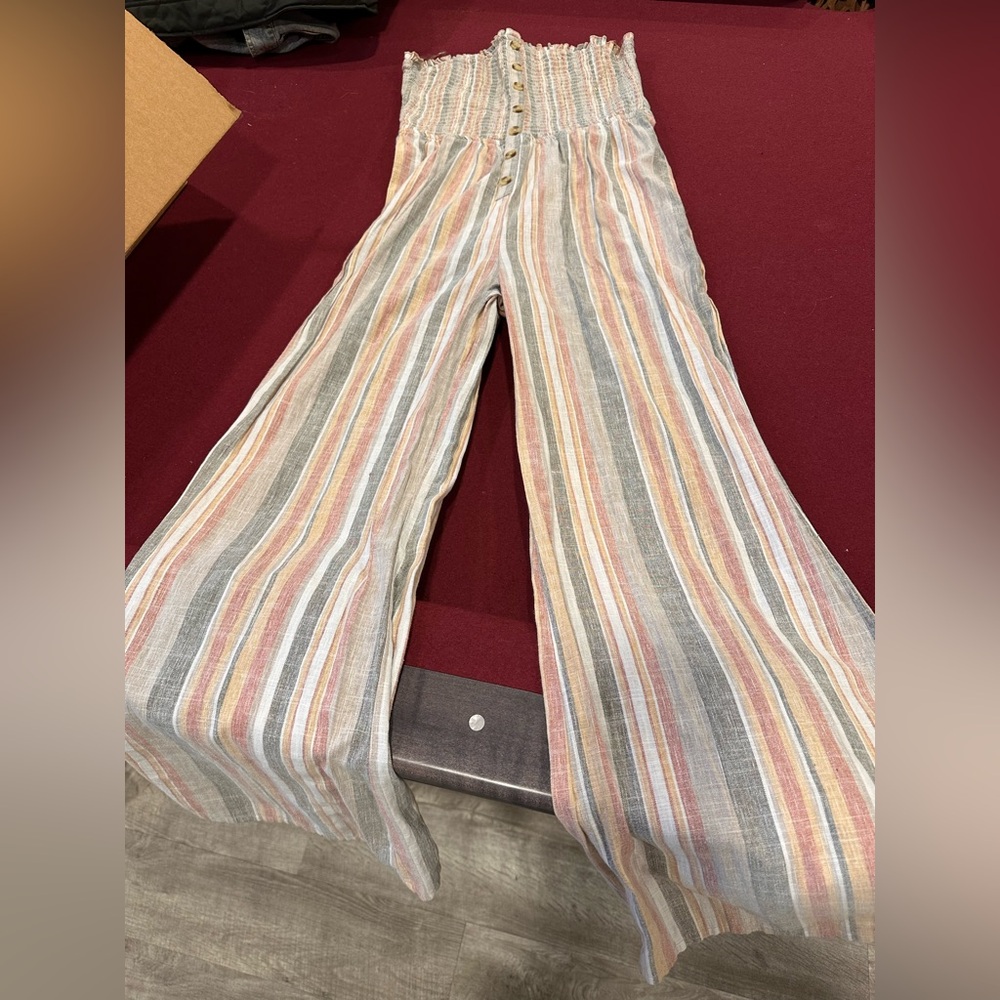 Derek Heart Multicolor Striped Jumpsuit